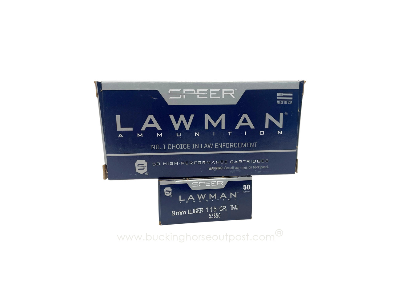 Speer Lawman 9mm 115 Grain Total Metal Jacket 50rds Per Box (53650)- FREE SHIPPING ON ORDERS OVER $175
