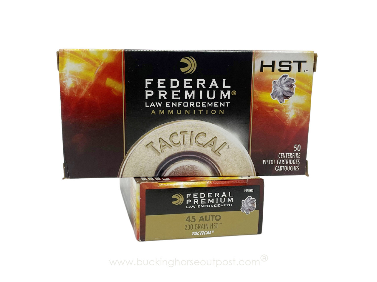 Federal Premium HST .45Auto 230 Grain Jacketed Hollow Point 50rds Per Box (P45HST2) - Police Trade In -  FREE SHIPPING ON ORDERS OVER $200 