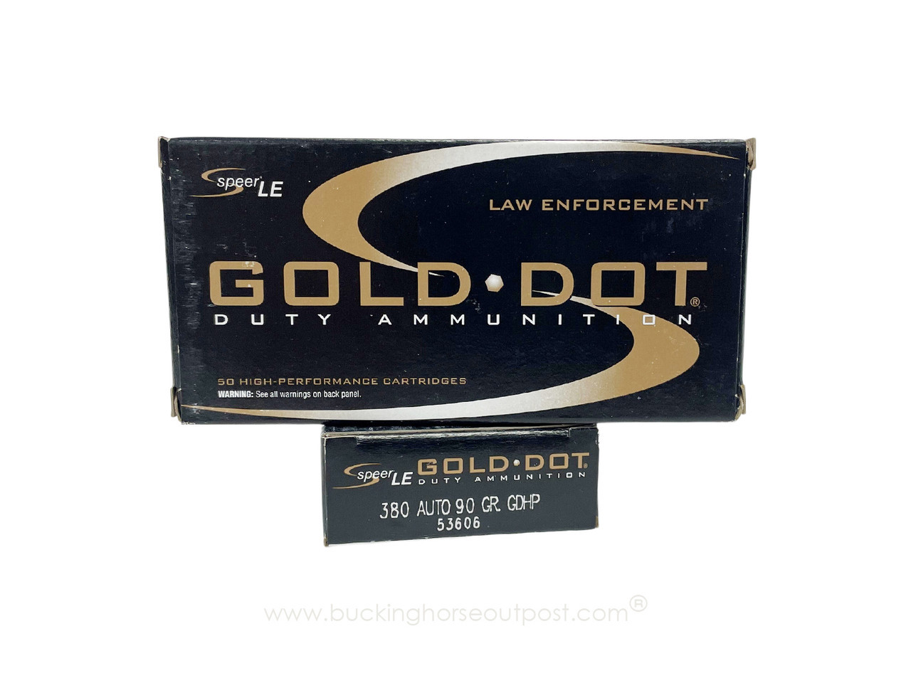 Speer Gold Dot .380 Auto 90 Grain Jacketed Hollow Point  50rds Per Box (53606)- Police Trade In - FREE SHIPPING ON ORDERS OVER $200  Speer Gold Dot .380 Auto 90 Grain Jacketed Hollow Point  50rds Per Box (53606)- Police Trade In - FREE SHIPPING ON ORDERS OVER $200