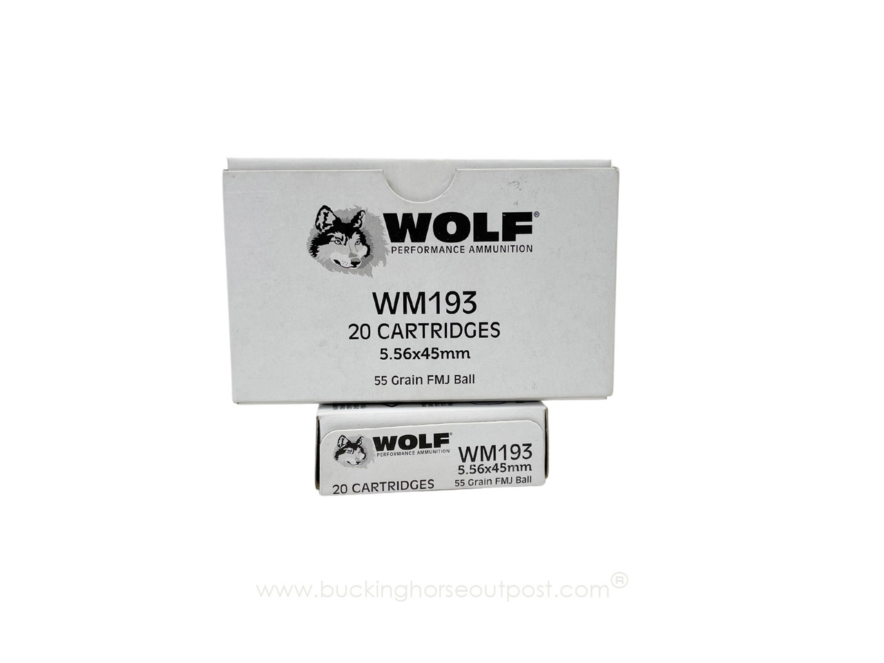 Wolf Gold M193 5.56x45mm 55 Grain Full Metal Jacket 20rds Per Box (WM193) - FREE SHIPPING ON ORDERS OVER $175