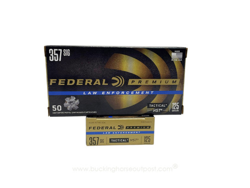 Federal Premium HST .357 Sig 125 Grain Jacketed Hollow Point 50rds Per Box (P357SHST1) - FREE SHIPPING ON ORDERS OVER $200  Federal Premium HST .357 Sig 125 Grain Jacketed Hollow Point 50rds Per Box (P357SHST1) - FREE SHIPPING ON ORDERS OVER $200