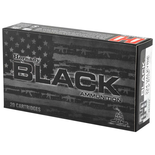 Hornady Black .224 Valkyrie 75 Grain Boat Tail Hollow Point 20rds Per Box (81532) - FREE SHIPPING ON ORDERS OVER $200  Hornady Black .224 Valkyrie 75 Grain Boat Tail Hollow Point 20rds Per Box (81532) - FREE SHIPPING ON ORDERS OVER $200