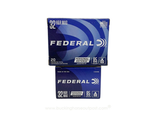 Federal Personal Defense .32 H&R Magnum 85 Grain Jacketed Hollow Point 20rds Per Box (C32HRB) - FREE SHIPPING ON ORDERS OVER $200 