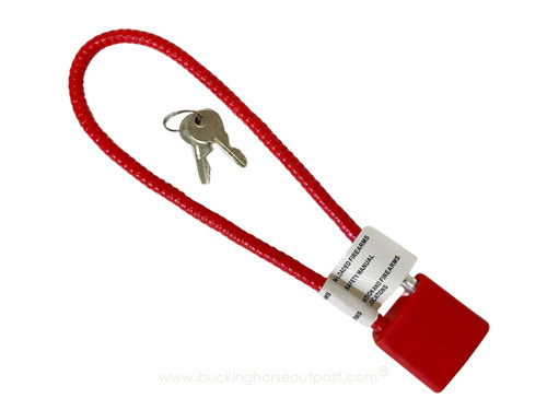 Regal Cable Lock Fits Revolvers/Pistols/Rifles/Shotguns - Red (R15LC1) - FREE SHIPPING ON ORDERS OVER $200 