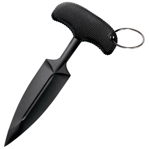 Cold Steel CS-92FPA FGX Push Blade I 3.50" Fixed Plain Black Textured Griv-Ex w/Overmold Kray-Ex Handle  Cold Steel CS-92FPA FGX Push Blade I 3.50" Fixed Plain Black Textured Griv-Ex w/Overmold Kray-Ex Handle