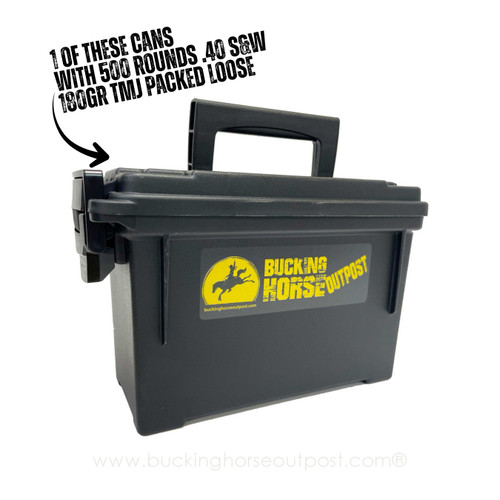 40 S&W Bulk Pack 180 Grain Total Metal Jacket, 500rds per can, Police Trade In- FREE SHIPPING ON ORDERS OVER $200