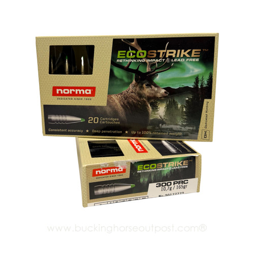 Norma Ecostrike 300 PRC 165 Grain Boat Tail Polymer Tip Nickel Plated, 20rds per box-FREE SHIPPING ON ORDERS OVER $200