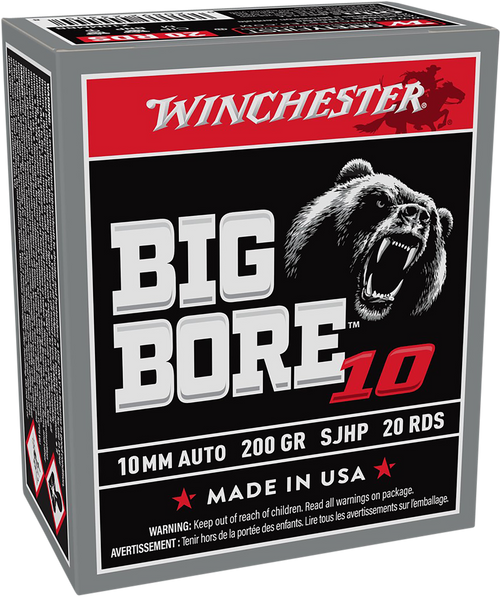 Winchester Big Bore 10mm Auto 200gr Semi-Jacketed Hollow Point 20rds Per Box - (X10MMBB)