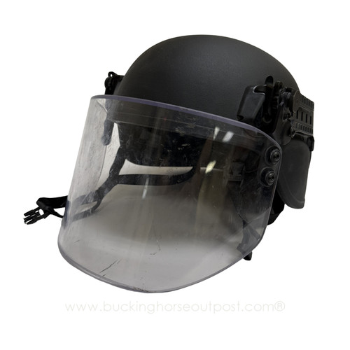 Busch PROtective AMP-1 E FC Ballistic Helmet – NIJ IIIA+ with Impact Visor(Pre-Owned)