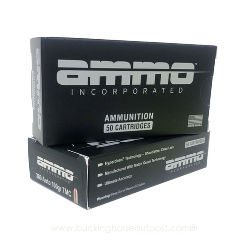 Ammo Inc. Signature .380 Auto 100 Grain Total Metal Coating 50rds Per Box (380100TMC-A50)- FREE SHIPPING ON ORDERS OVER $200  Ammo Inc. Signature .380 Auto 100 Grain Total Metal Coating 50rds Per Box (380100TMC-A50)- FREE SHIPPING ON ORDERS OVER $200