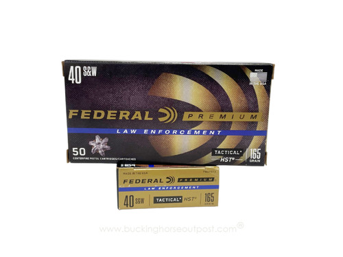 Federal Premium HST .40 S&W 165 Grain Jacketed Hollow Point 50rds Per Box (P40HST3) Police Trade In- FREE SHIPPING ON ORDERS OVER $175