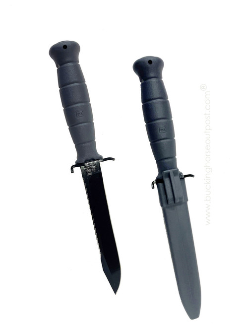 Glock Field Knife With Saw 6.5" Fixed Blade Grey (39180)  Glock Field Knife With Saw 6.5" Fixed Blade Grey (39180)