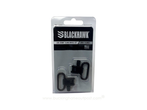 Blackhawk 1"  Lok-Down Sling Swivel Set Black (70SW07BK)  Blackhawk 1"  Lok-Down Sling Swivel Set Black (70SW07BK)