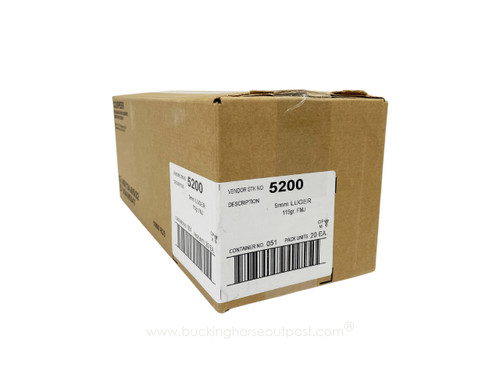 CCI Blazer Brass 9mm 115 Grain Full Metal Jacket 1000rds Per Case (5200)- FREE SHIPPING ON ORDERS OVER $200  CCI Blazer Brass 9mm 115 Grain Full Metal Jacket 1000rds Per Case (5200)- FREE SHIPPING ON ORDERS OVER $200