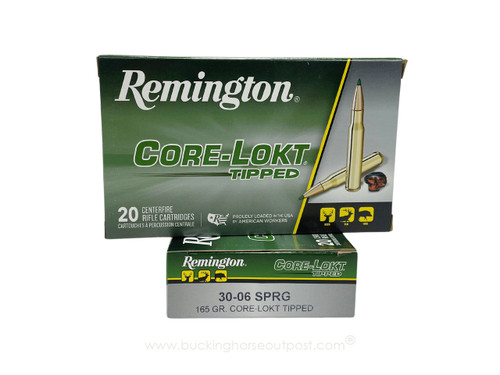 Remington Core-Lokt .30-06 Springfield 165 Grain Core-Lokt Tipped  20rds Per Box (29035) - FREE SHIPPING ON ORDERS OVER $200 