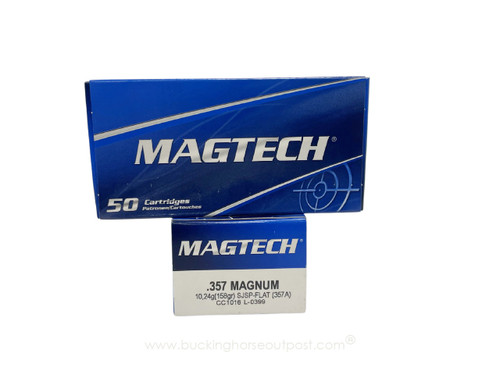 Magtech .357 Magnum 158 Grain Semi-Jacketed Soft Point 50rds Per Box (357A) - FREE SHIPPING ON ORDERS OVER $200  Magtech .357 Magnum 158 Grain Semi-Jacketed Soft Point 50rds Per Box (357A) - FREE SHIPPING ON ORDERS OVER $200