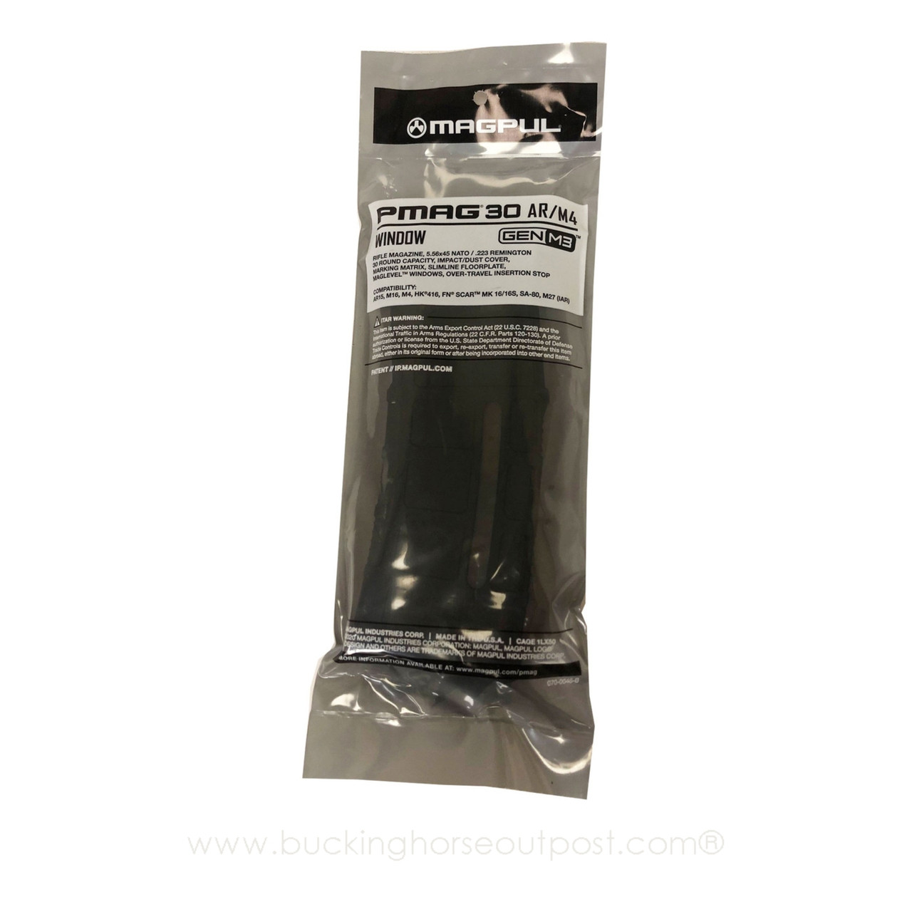 Magpul PMAG 30 AR/M4 Gen M3 5.56x45mm Window Magazine Black