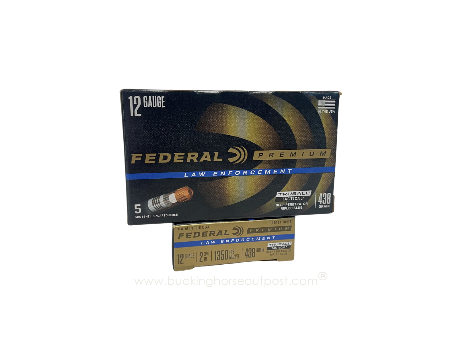 12 Gauge 5 Rounds Ammunition Federal Cartridge 2 3/4 438 Gr Slug