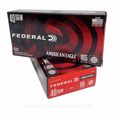Federal American Eagle .40 S&W 165 Grain Full Metal Jacket