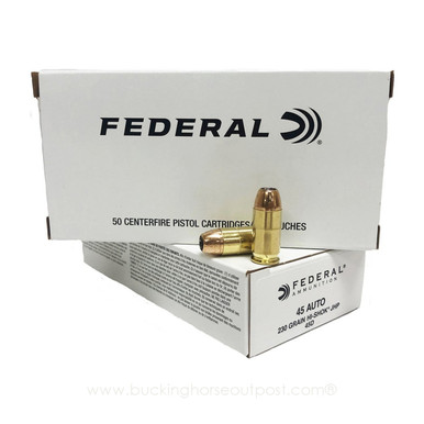 Federal Classic .45 Auto 230 Grain Hi-Shok Jacketed Hollow