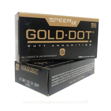 Speer Gold Dot .40 S&W 180 Grain Jacketed Hollow Point 50rds