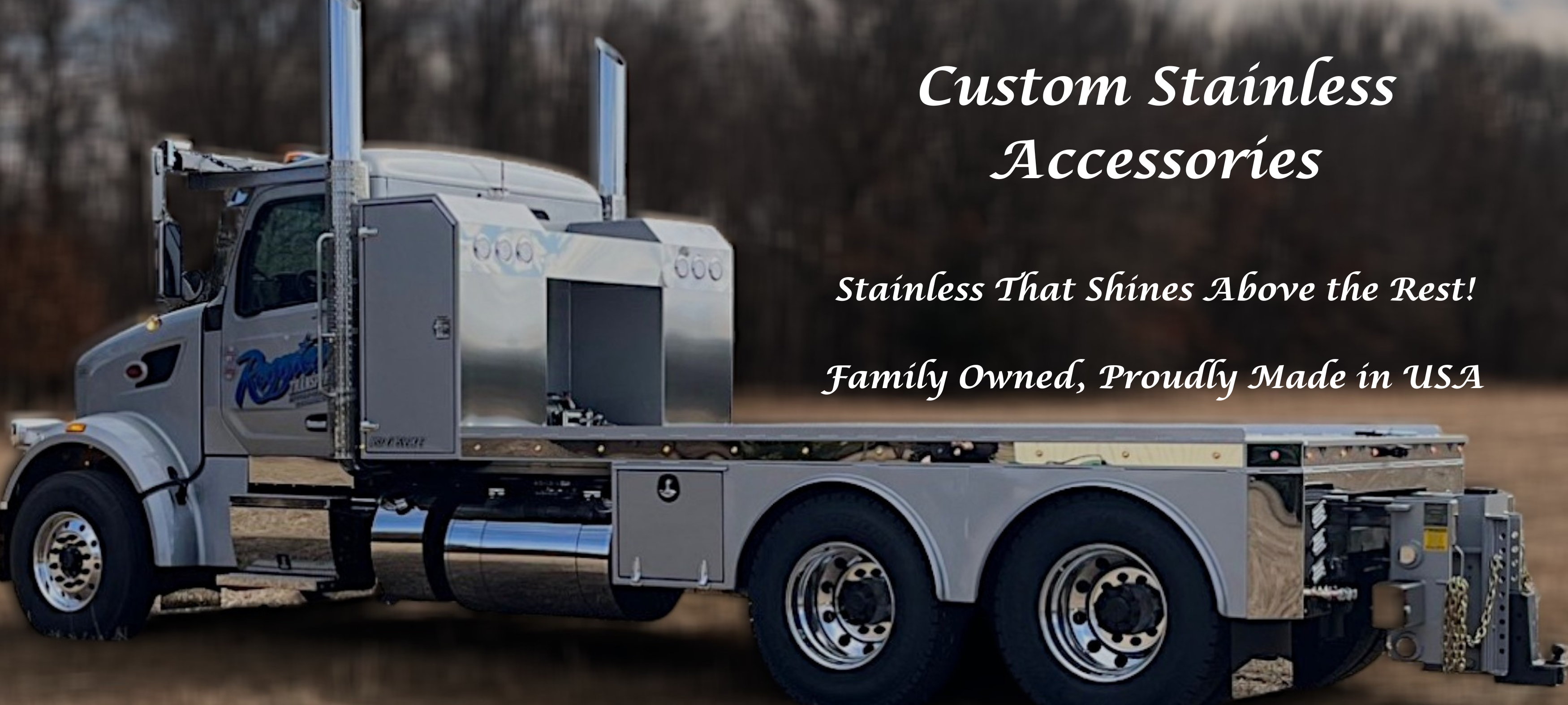 Truck Skin, Tank  wraps, mirrored stainless steel, Custom stainless accessories