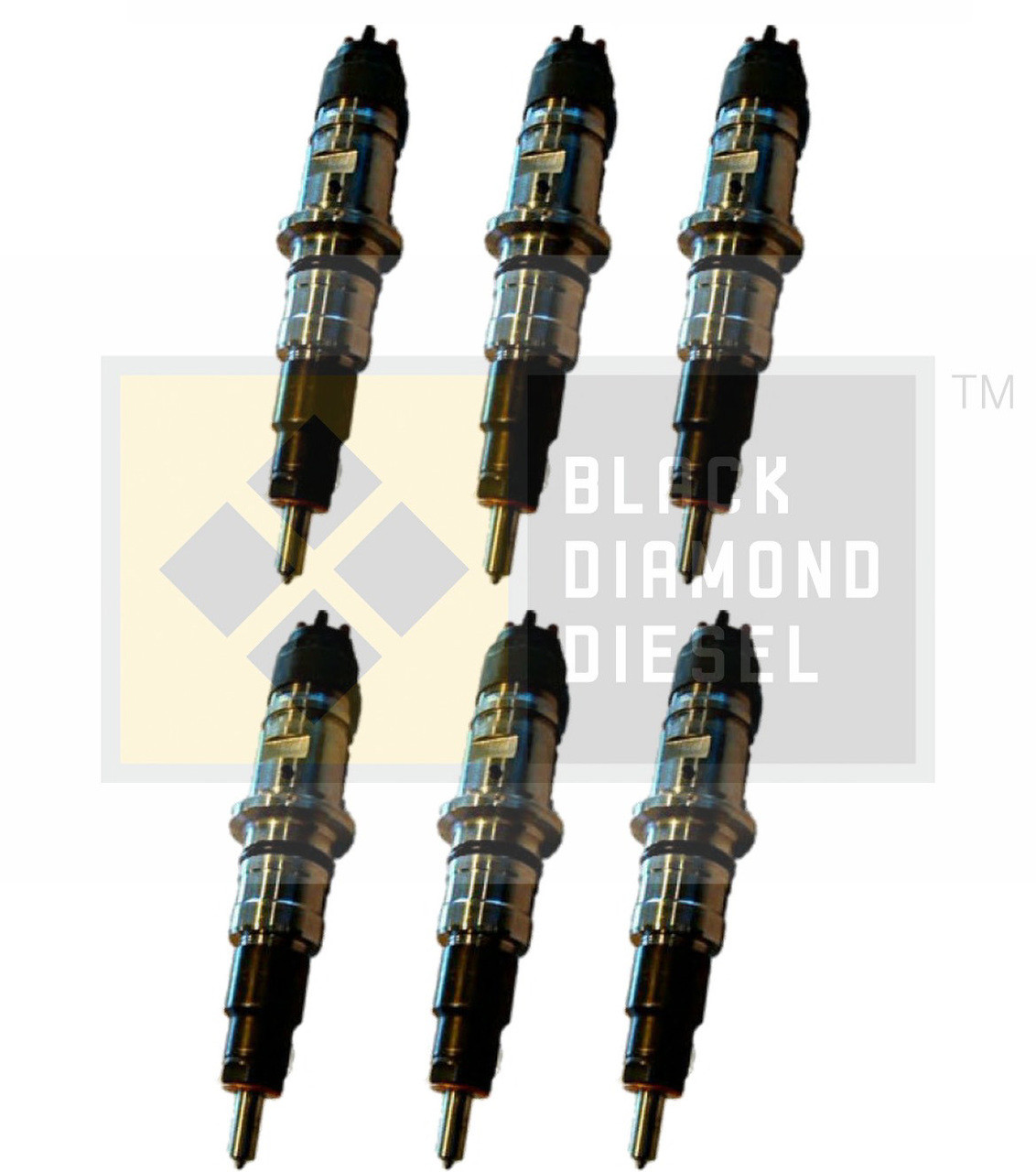 Black Diamond 07.5-15 Dodge 6.7 Cummins Replacement Set of Stock Injectors