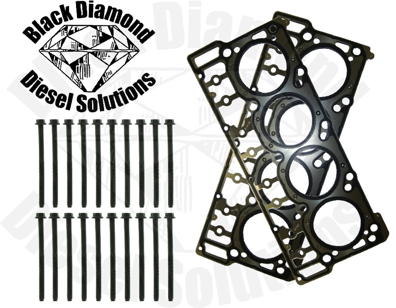 Black Diamond 6.0 Powerstroke 06-07 Silver Basic 20MM Head Gasket Solution Kit