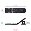 SQUIRE DHH1 DOUBLE-HINGED HASP & STAPLE SQ-DHH1
