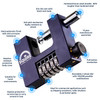 SQUIRE WIDE-CLEARANCE COMBINATION BLOCK PADLOCK SQ-CBW85