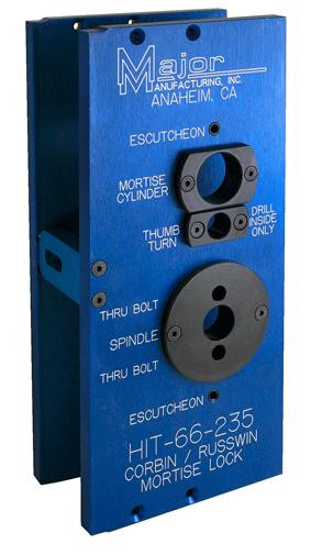 MAJOR MFG Template For Corbin/Russwin Mortise Lock HIT-66-235