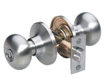 MASTER LOCK KW1 BISCUIT STYLE ENTRY DOOR KNOB LOCK BC0115KA4