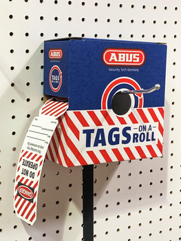 ABUS Red Locked Out Tags On A Roll Qty 100 TR520-100