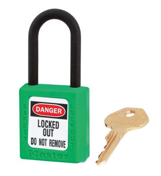 MASTER LOCK DIELECTRIC THERMOPLASTIC SAFETY PADLOCK 406GRN KD