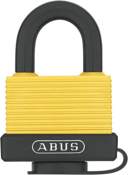 ABUS Yellow Weatherproof Brass Keyed Alike Padlock 70/45 C KA