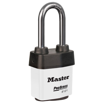 Master Lock Pro-Series® Weather Tough Covered Laminated Padlock 6121KALJ WHT