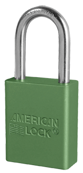 American Lock Anodized Aluminum Safety Padlock A1166GRN