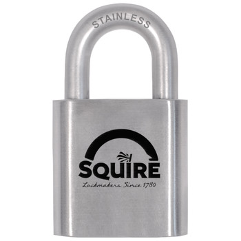 SQUIRE STRONGHOLD LONG SHACKLE STAINLESS STEEL PADLOCK SQ-ST50S/2.5