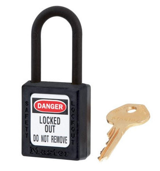 MASTER LOCK DIELECTRIC THERMOPLASTIC SAFETY PADLOCK 406BLK KD