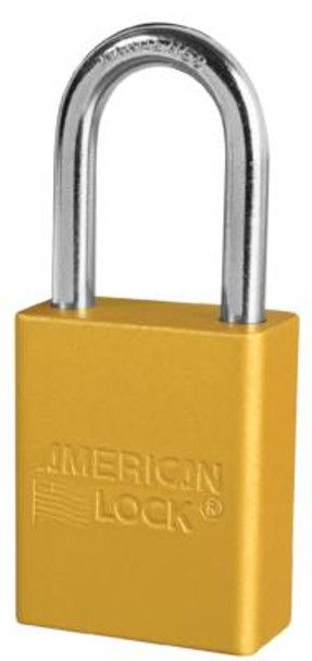 AMERICAN LOCK ALUMINUM SAFETY PADLOCK A1106YLW KD