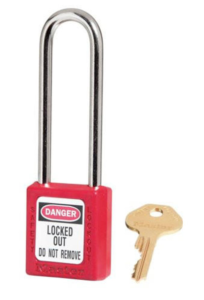 Master Lock Zenex™ Thermoplastic Safety Padlock 410LTRED KD