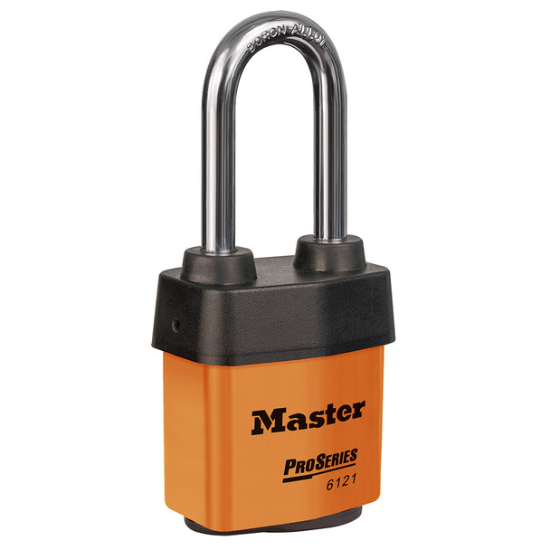 Master Lock Pro-Series® Weather Tough Covered Laminated Padlock 6121KALJ ORJ