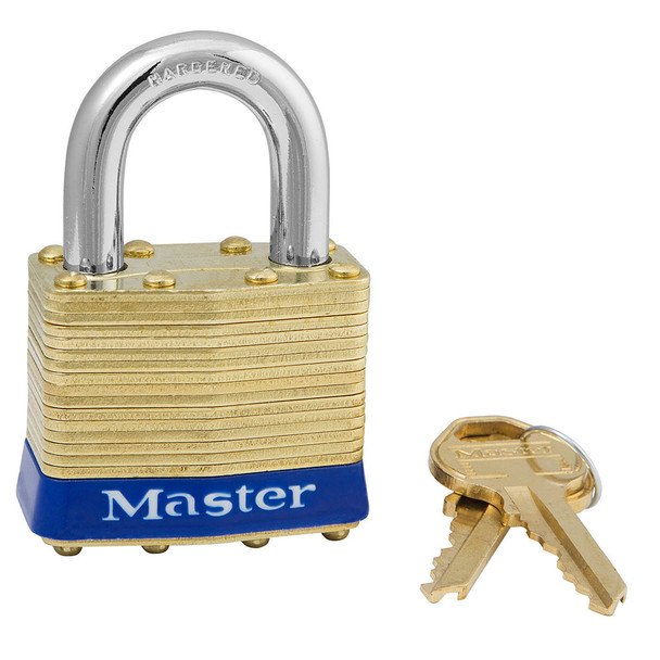 Master Lock Laminated Brass Keyed Alike Padlock 82 KA
