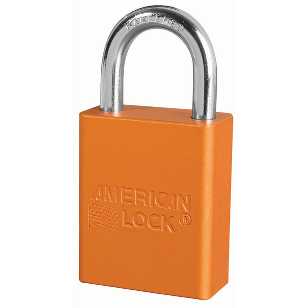 American Lock Anodized Aluminum Safety Padlock A1165ORJ