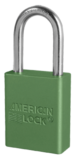 American Lock Anodized Aluminum Safety Padlock A1166GRN