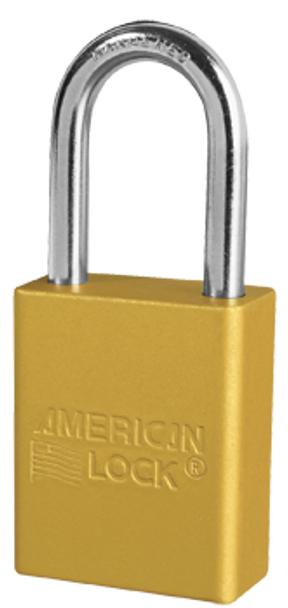 American Lock Anodized Aluminum Safety Padlock A1166YLW