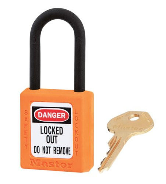 MASTER LOCK DIELECTRIC THERMOPLASTIC SAFETY KEYED ALIKE PADLOCK 406ORJ KA