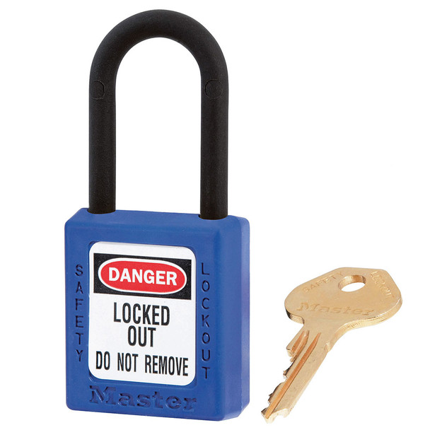 Master Lock Dielectric Thermoplastic Safety Keyed Alike Padlock 406BLU KA