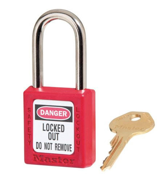 Master Lock Zenex™ Thermoplastic Safety Padlock  410RED KA