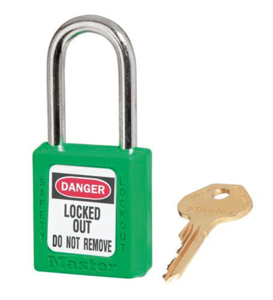 Master Lock Zenex™ Thermoplastic Safety Padlock 410GRN KA